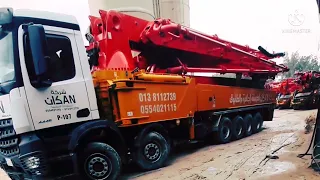 actros Mercedes Benz truck MP4  concrete|pump |oil change #actros#truck #mercedesbenz #dilbadshahtv