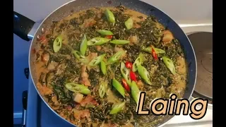 Bicolana recipe "LAING"