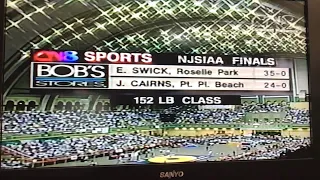 Jake Cairns vs Eric Swick, 152lb NJSIAA State Wrestling Finals 1998