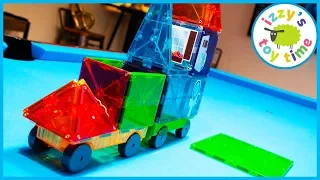 MAGNA TILES! Learning and Playing with Toy Cars  and LEGO!