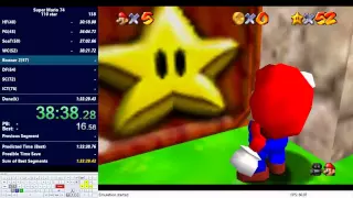 SM74 - 110 star speedrun in 1:31:29