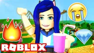 BUILDING MY OWN AMUSEMENT PARK IN ROBLOX!