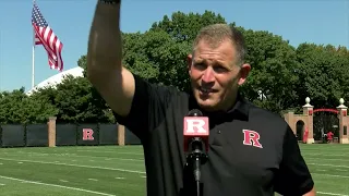 Greg Schiano talks 2022 Training Camp Practice No. 1 -- Rutgers Scarlet Knights Football