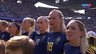 Hino da Suécia - Alemanha x Suécia - Copa do Mundo Feminina 2019