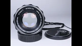 Minolta MC Rokkor-PF 55mm F1.7 Prime SLR Camera Lens