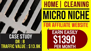 Earn $1390 per Month Online through Blogging | Ultra Micro Niche in Home and Cleaning Segment