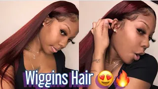 Very detailed lace frontal wig install Ft.Wiggins hair