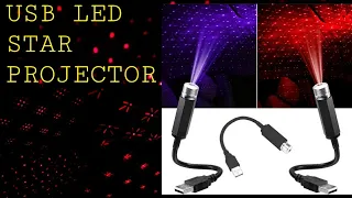 LED Star Projector USB Car Roof Interior Light Universal Neon Ambient Party Lamp from Shopee