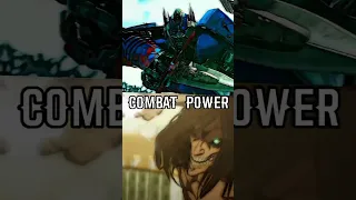 Optimus Prime Vs AOT Verse #edit #anime #transformers