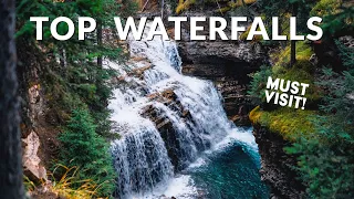 MUST VISIT Waterfalls of the Canadian Rockies! Banff, Jasper and Yoho NP【4K】