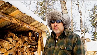 Leaning Right | OFF GRID Log Cabin Sauna Build Ep 10 | Canadian Wilderness