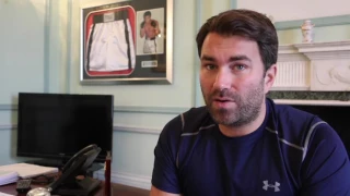 EDDIE HEARN ON KELL BROOK v AMIR KHAN, STUB-HUB, GOES IN RAW ON EUBANK SNR & WANTS 'JOSHUA-WILDER'