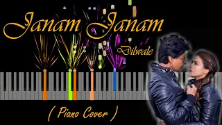 Janam Janam – Dilwale - Piano Tutorial | Arijit singh | Shah Rukh Khan | Kajol | + Slow Version