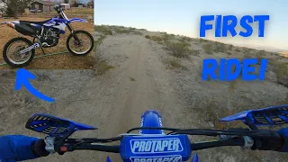 First START And First RIDE! | YZ250F Build #13