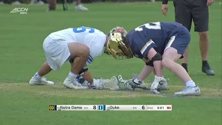 Notre Dame vs Duke Lacrosse Highlights | 2022 College Lacrosse