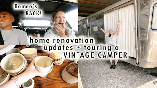 shopping + touring a VINTAGE camper + home renovation updates!!! | XO, MaCenna Vlogs