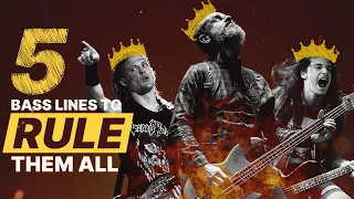 TOP 5 BEGINNER METAL BASS LINES (to rule them all) 🔥😈🔥