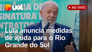Inundações no Rio Grande do Sul: Lula anuncia medidas de ajuda para o RS após chuvas; veja ao vivo