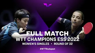 FULL MATCH | Doo Hoi Kem vs Elizabeta Samara | WS Rd 32 | WTT Champions ESS 2022