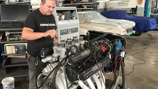 Maserati 5000GT First engine test after being overhauled