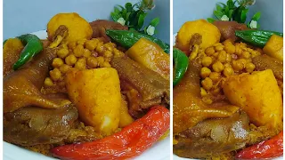 كسكسي تونسي بالدجاج(العربي) اصل البنة coucous tunisien au poulet