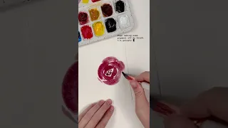 How to paint a watercolour rose