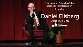 Daniel Ellsberg spoke at the Annual Friends of the Libraries Reception at UMass Amherst