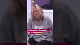 🤣Laura sabe que ya es lunes😫#lacasadelosfamosos #telemundo #risa #laurabozzo #lcdlf