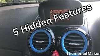 5 Hidden Features *Vauxhall Corsa VXR*