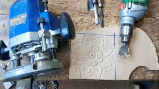 Carving Flowers in Wood With a Router Machine , amazing woodworking tools Unleash your creativity