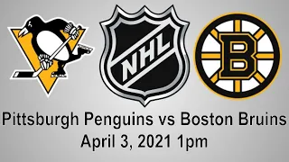 Pittsburgh Penguins vs Boston Bruins Live NHL Play by Play Reaction + Chat