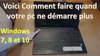 [TUTO] Comment faire quand mon mon pc ne demarre pas ? ✅