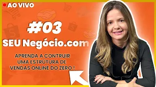 #03 LIVE Seu Negócio.com | CONSTRUA SUA ESTRUTURA DE VENDAS ONLINE DO ABSOLUTO ZERO !