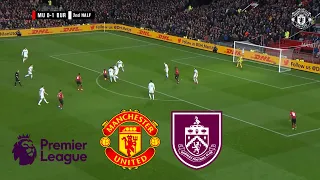 Manchester United vs Burnley | English Premier League 2023/24 | Epl Live | Pes 21 Gameplay