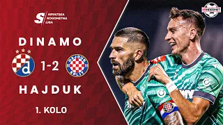 Sažetak: GNK Dinamo 1-2 HNK Hajduk (1. kolo SuperSport HNL)