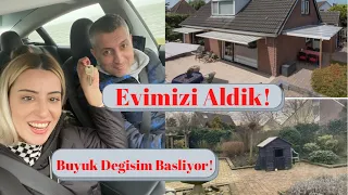 Yeni Evimizin Anahtarini Aldik! Cocuklarin Tepkisi! Bastan Assagi Yenilenecek!#hollandadanatesailesi