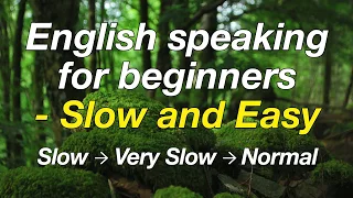 Basics of English speaking for beginners - Slow and Easy