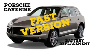 How To Replace Porsche Cayenne Battery (FAST VERSION)