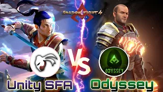 🔥UNITY SFA VS The Odyssey Gaming🔥[Part - 2] | Shadow Fight 4 : Arena PvP✨| Intense Max Dojo Fights!!