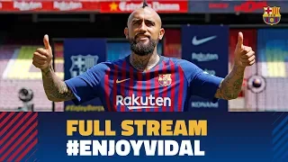 FULL STREAM | Arturo Vidal's presentation as a FC Barcelona player