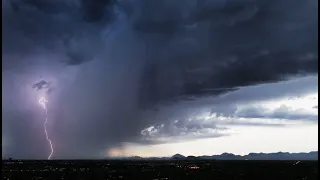 Extreme Lightning Storm Strikes Tucson, Arizona On August 18, 2023