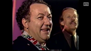 Coluche s'amuse dans les coulisses de la TSR (1985)