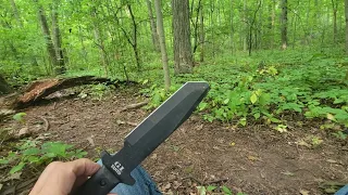 Brand new, Cold Steel GI Tanto didn't pass the test.