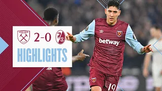 West Ham 2-0 SC Freiburg | Hammers Cruise Into Round Of 16 | UEFA Europa League Highlights