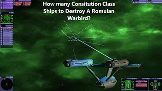 How many Constitution Class Ships to Destroy A Romulan Warbird? | 2 Battles | Kirk Won't Be Happy!