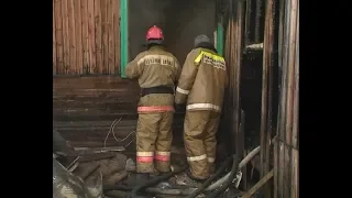 Семьям, у которых сгорело жилье, помогут власти района. ТК «Первый Советский»