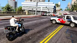 FUGA da POLICIA de BMW R1200GS 🏍️💨 🚓 - GTA V