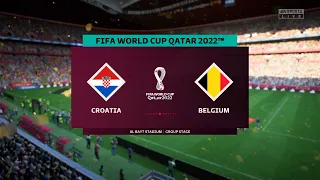 Croatia vs Belgium | FIFA World Cup Qatar 2022 - 1st December 2022 Full Match | FIFA 23 Gameplay