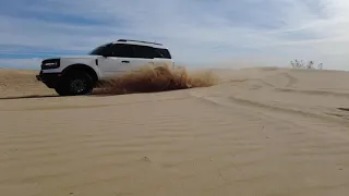 Ford Bronco Sport in the sand dunes