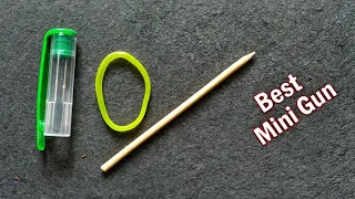 how to make gun with pen cap |how to make mini gun at home |how to make gun with pen and rubber